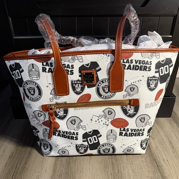 Dooney & Bourke NFL Raiders Tote - Picture 2 of 10